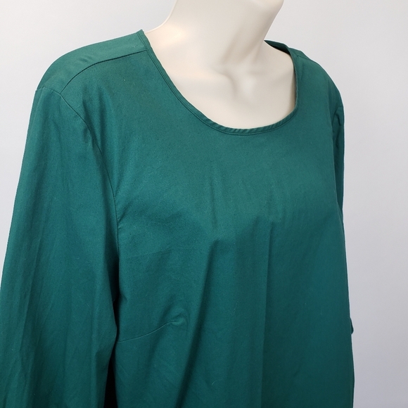 J. Crew Ruffle Bell Sleeve Blouse green size 10 - Picture 2 of 8